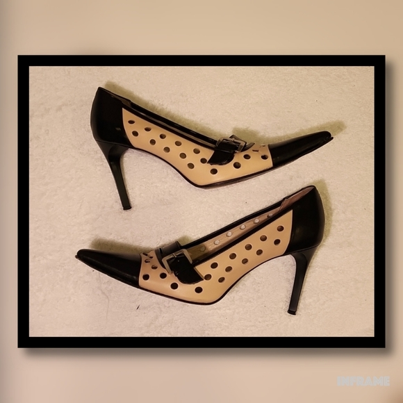Via Spiga Okula Leather Cut-out Heels